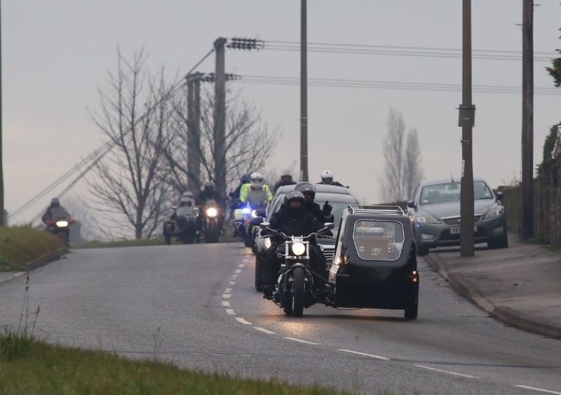 Other image for Bikers rally together for funeral tribute